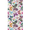 Gordon H58 Plážová osuška rýchloschnúca z mikrovlákna, motýle, 100 x 180 cm