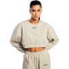 Dámska mikina GymBeam Cropped Aura Grey L