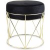 Dizajnová Čierna Taburetka