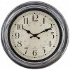Nástenné hodiny RETRO sivé elegantné ŠTÝLOVÉ 39 cm