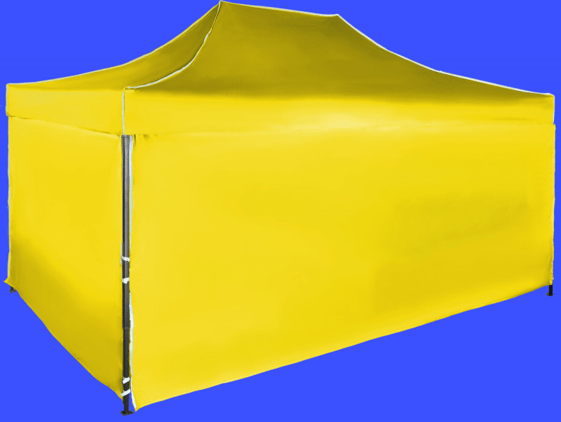Expodom Párty stan 3x4,5m oceľový, Žltá, 4 bočné plachty