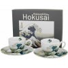 Duo Porcelánová šálka s podšálkou Hokusai The Great Wave 90 ml sada 2ks