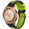 Silikónový remienok (šírka 20mm) – čierno-zelená – Huawei Watch GT2 (42mm) / Samsung Watch 3 41mm