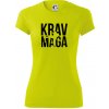 Nápis Krav Maga - Dámske Fantasy športové (dresovina) - XL ( Neonová žltá )