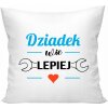 VANKÚŠ s POTLAČOU pre DEDKA 40x40 DEDKO VIE NAJLEPŠIE Darček