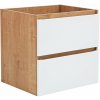 CMD Skrinka do kúpeľne MONAKO OAK WHITE 820 Dub/biela laminát 60 cm x 57 cm x 46 cm