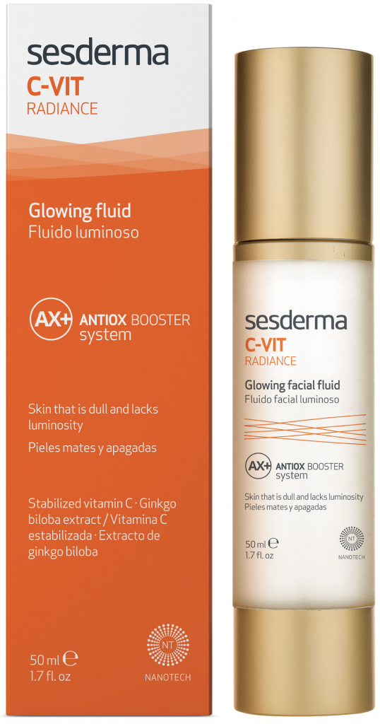 Sesderma C-Vit Radiance rozjasňujúci fluid pre unavenú pleť Vitamin C 50 ml