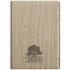Oskar Wood A5 Týdenní 2025 světle hnědá