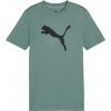 Chlapčenské športové tričko Puma, TAD ESSENTIALS CAT LOGO TEE B tmavo zelená,Čierna 140