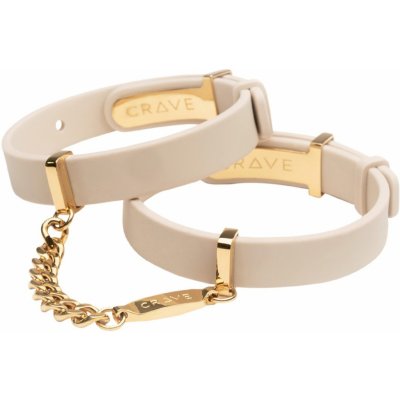 Crave ID Cuffs Beige 18kt Gold Plated