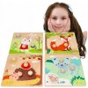 Adam Toys zábavné vkladacie puzzle 4 ročné obdobia