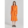 ŠATY GANT SLIM JERSEY SHIRT DRESS PUMPKIN ORANGE
