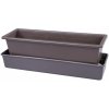 Lebiš Samozavlažovací truhlík 61x15x17 cm, hnědá