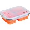 GiftyCity Silikonová skládacia dóza Klausberg oranžová 1100 ml
