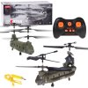 Syma RC Vojenský transportný RC vrtuľník Chinook S026H s GYROSKOPOM na diaľkové ovládanie, zelený