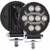 OKRÚHLE SVETLÁ PRE DENNÉ SVIETENIE LED DRL HALOGÉN 16W 8LED