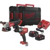MILWAUKEE aku sada příklep. vrtačka / úhlová bruska M18 FPP2E3-502X 18,0 voltů