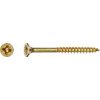 Uni skrutky so zápustnou hlavou PZ2 čiastočný závit žlto pozink. 5x80 mm-na váhu