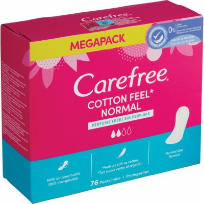 Carefree with cotton extract slipové vložky 76 ks