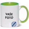 Hrnček s fotkou farebný rámik Otec pečiatka 350 ML FOTOpošta Farba: ZELENÝ