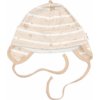 Čiapočka na zaväzovanie Baby Stars pastel beige