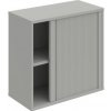 Hobis Policová skriňa Strong, 80x76,8x40 cm, sivá/sivá