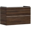 Hansgrohe Xelu Q - Umývadlová skrinka, 63x98x50 cm, 2 zásuvky, tmavý orech/matná biela 54034700