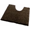ROUTNER Kúpeľňová predložka PESCINA Hnedá 10603 - Hnedá / 60 x 60 cm WC s výkrojom 10603