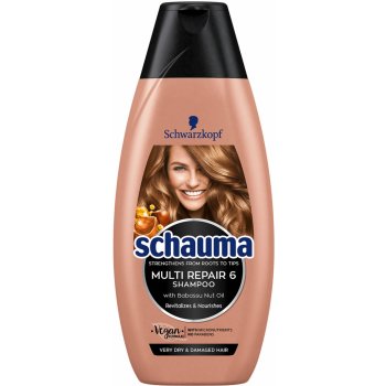 Schauma Multi Repair 6 šampón pre veľmi suché a poškodené vlasy 400 ml od  3,45 € - Heureka.sk
