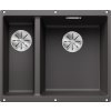 BLANCO SUBLINE 340/160-U - sivá skala, vanička na pravej strane