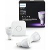 Philips HUE 6,5W GU10 3set EUR, White and color ambiance + bridge