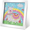 Wiky kreativita Kreatívny set obraz s kamienkami lama 17 cm WKW050836