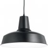 Závesné svietidlo Ideal lux 093659 MOBY SP1 NERO 1xE27 60W čierna