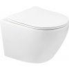 Novoterm Kasos WC misa závesná s virivým splachovaním RimFree 48,5 x 37 cm s voľne padajúcim sedátkom