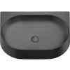 Umývadlo RAVAK Yard keramika čierna 600 x 500 x 125 mm XJX0D060000
