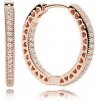 Kruhové náušnice PANDORA Pozlátené Srdce | PAN286318CZ | 286318CZ | 5700302594348
