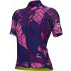 ALÉ Cycling Clothing ALÉ PR-S Leaf W, Pink Veľkosť: XL Dámsky cyklistický dres s krátkym rukávom