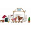 Set figúrok a príslušenstva Schleich Hosťujúci kone, Hannah s fenkou Ruby 42458 (4059433574295)