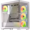 Krux skříň Exo / ATX / 4x120mm RBG fan / 2xUSB 2.0 / USB-C / tvrzené sklo / bílá KRXD009