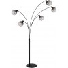 Globo | Globo 58228NBS - Stojacia lampa SEYMOUR 5xE27/40W/230V dymová | GL8565
