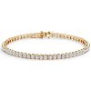 Tenisový náramok Share Your Love 3 mm: žlté zlato, diamanty - SAV-B-TENIS-16CM-30SZ-20K-585-BDNAT-Z SAVICKI