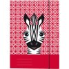 Herlitz Cute Animals A4 kartónový obal s gumičkou Zebra