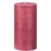 Sviečka MagicHome Vianoce, 6,9x13 cm, valcová, červená, metalický efekt