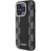 Obal DKNY PU Leather Checkered Pattern Magsafe Apple iPhone 15 Pro Max DKHMP15XPCPVSLK Black