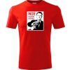 Červené tričko Nie Radšej knihu - vtipné tričká XL