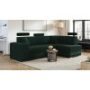 Rohová rozkladacia sedačka VEIRA - zelená