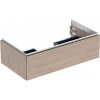 Geberit ONE - Umývadlová skrinka 89x27x47 cm, 1 zásuvka, dub 505.073.00.5