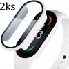 2ks Ochranný kryt pre Xiaomi Mi Band 7 - biely MBSCZ-3DKRYTBI27