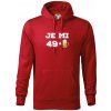 Je mi 50 pivo - Mikina pánska Cape s kapucňou - 3XL ( Červená )
