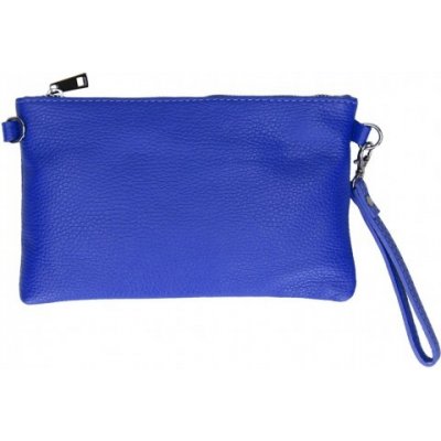 Made in Italy kožená kabelka MI49 azurovo modrá